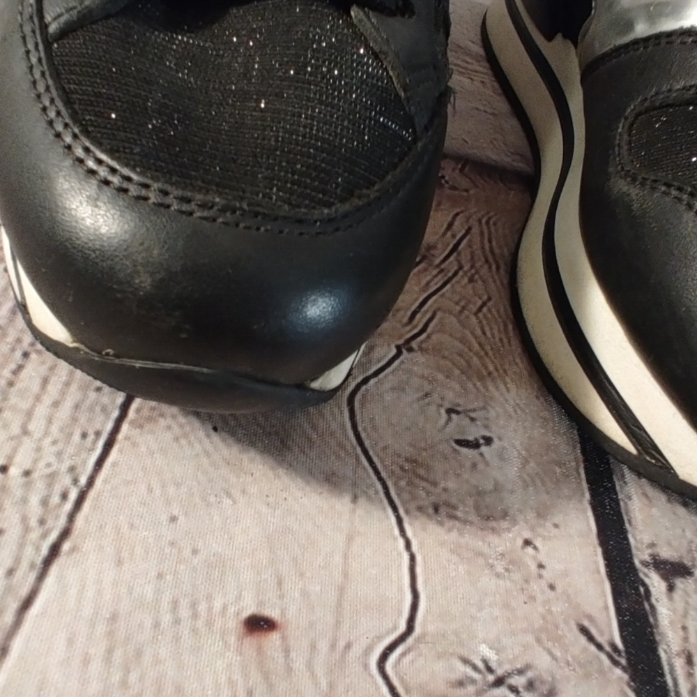 Hogan Platform Black Silver Sneakers 37 - Picture 7 of 16